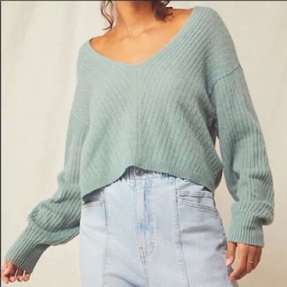 Free People Cropped Sweater